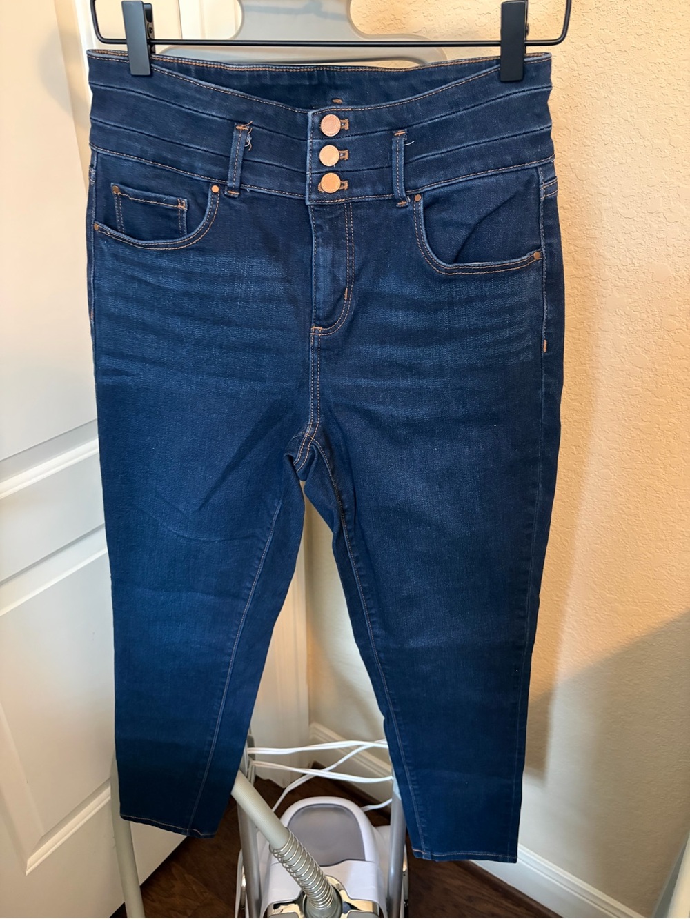 Ann Taylor High-Rise Dark Indigo Jeans